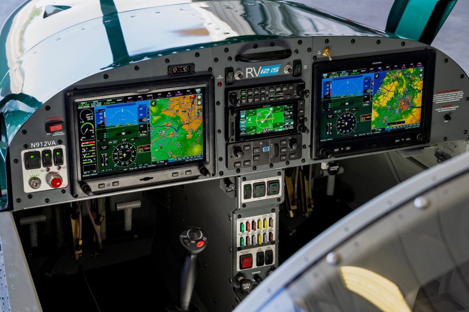 RV-12iS dual Garmin G3X Touch glass cockpit GTN 650Xi panel